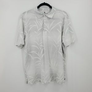 Nat Nast Men's Medium White Graphic Polo Shirt Med